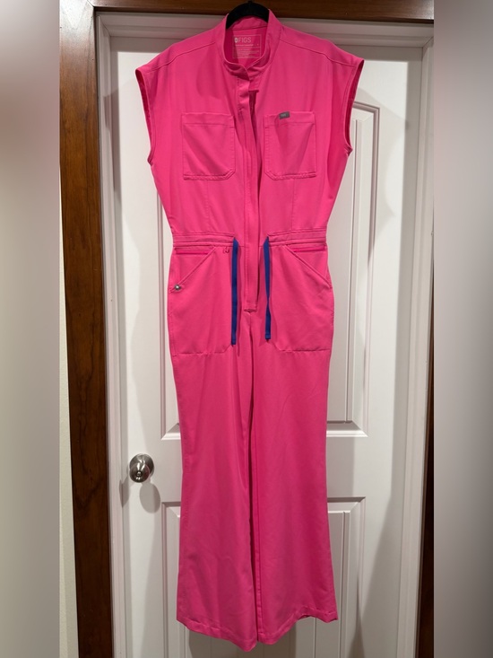 Figs Other - Figs Rapid Response Pink Wide Leg Jumpsuit